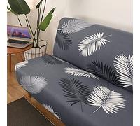 WOYAOFEI Couverture De Canapé Clic Clac Canapé-lit 140x190 Housse pour Canapé sans Accoudoirs Extensible Grise Housse De Fauteuil sans Bras Housse De Canapé Lit sans Bras 3/2/1 Place