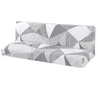 WOYAOFEI Couverture De Canape Lit Clic Clac 140x190 Housse De Canapé sans Bras Extensible Grise Housse De sans Bras/Housse pour Canapé sans Accoudoirs 3/2/1 Place (Color : E, Size : L(150-180cm))