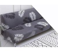 WOYAOFEI Housse/Couverture De Canapé Lit Clic Clac 140x190 Housse De Canapé sans Bras Extensible Grise Housse Clic Clac sans Bras/Housse pour Canape sans Accoudoirs 3/2/1 Place