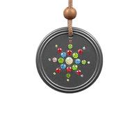 WOYEHFA Collier De Méditation Avec Cristaux Et Étoile De Protection Tournesol,Collier De Protection Aux Ions D'énergie Cosmique