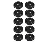 woyufen Couvercles pour bocaux Mason avec Trou pour Paille - 70MM Canning Bocaux Couvercles Caps Pailles | Convient pour Boire du thé, du café, des Sodas, sûr et réutilisable, Anti-Fuite avec des