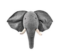 woyufen Mural en Peluche Décoration Décoration Murale Trophée Peluche Eléphant Décoration De en Forme Animale Décoration Murale Style Stéréo 55x26x37cm