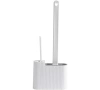 WOYZDQ Ensemble de Support de Brosse de Toilette en Plastique, Brosse de Cuvette de Toilette Nettoyage en Profondeur Kit de Nettoyage permettant de Gagner de l'espace