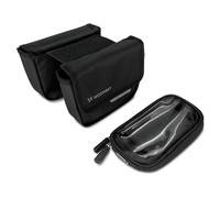 Wozinsky cadre sacoche vélo sacoche étanche téléphone portable 1.5l noir (WBB26BK)