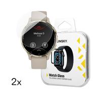 Wozinsky Full Glue gehärtetes Glas für Garmin Venu 3S 41mm (2 Stk.)