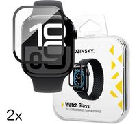 Wozinsky Full Glue Tempered Glass Avec Lunette Noire Pour Apple Watch Series 10 46 Mm (2 pcs.)