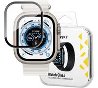 Wozinsky Full Glue Tempered Glass for Apple Watch 49mm 9H verre trempé plein écran avec lunette noire