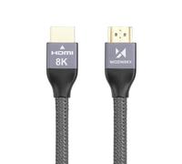 Wozinsky HDMI 2.1 8K 60 Hz 48 Gbps / 4K 120 Hz / 2K 144 Hz câble argenté de 2 m (WHDMI-20)