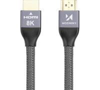 WOZINSKY HDMI - Câble HDMI Câble Vidéo 2.1 8K 60Hz 48Gbps / 4K 120Hz / 2K 144Hz 1m Compatible avec PS5 / PS4 / PS3 / Xbox Series X/Xbox One / Moniteurs 4K/TV/Blu-ray 3M