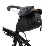 WOZINSKY Petit sac de selle Sac de vélo Sacoche de vélo Selle étanche Sacoche de vélo Capacité 0,6 L Sac de vélo imperméable Fixation velcro