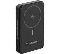 Wozinsky Powerbank WLWP-10KA0Y3S 22.5W PD Qi2 10000 mAh, avec socle, 1x USB-A, 1x USB-C - noir