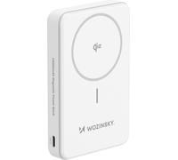 Wozinsky Powerbank WLWP-10KA0Y3WS 22.5W PD Qi2 10000 mAh, avec socle, 1x USB-A, 1x USB-C - blanc