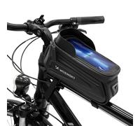 WOZINSKY Sacoche de vélo Sacoche de cadre étanche VTT Sacoche de vélo pour téléphone portable Sacoche de tube supérieur 1,7 L à 6,5 pouces