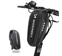 WOZINSKY Sacoche pour scooter, sacoche frontale tube Bag grande sacoche de guidon étanche poche avant pour trottinette électrique Xiaomi MI Mijia M365 2L