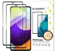 Wozinsky set of 2x super-strong Full Glue full screen tempered glass with Case Friendly frame Samsung Galaxy A33 5G black