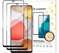 Wozinsky set of 2x super-strong Full Glue full screen tempered glass with Case Friendly frame Samsung Galaxy A42 5G black