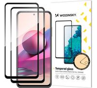 Wozinsky set of 2x super-strong Full Glue full screen tempered glass with Case Friendly frame Xiaomi Redmi Note 10 / Redmi Note 10S / Redmi Note 11 Global / Redmi Note 11S Global black