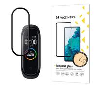 Wozinsky super-strong Full Glue glass full screen film with Case Friendly frame Xiaomi Mi Band 4 / Mi Band 3 transparent