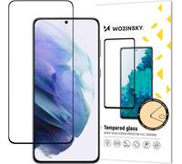 Wozinsky Super Tough Full Glue Tempered Glass plein écran avec étui cadre ami Samsung Galaxy S21 5G Noir