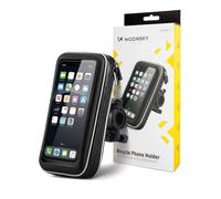 Wozinsky support de téléphone pour vélo WBHBK7, noir | Pour moto et scooter, montage sur guidon, stable et pivotant