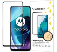 Wozinsky verre dur entièrement adhésif film blindé avec cadre pour Motorola Moto G71 5G - Case Friendly, Noir