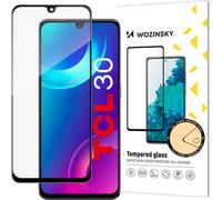 Wozinsky verre trempé Full Glue pour écran complet avec Case Friendly TCL 30 frame noir