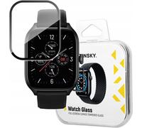 Wozinsky Verre trempé Full Glue pour Xiaomi Amazfit GTS 4 9H verre trempé plein écran avec bord noir