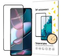 Wozinsky verre trempé Full Glue super résistant pour écran complet avec Case Friendly Motorola Edge 30 frame noir