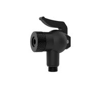 WOZOKI Adaptateur de gonflage de Pneu fileté pour Connexion de gonfleur | Construction PA noire avec collier moleté, adaptateur de connexion pour relier une pompe à un pneu pendant le