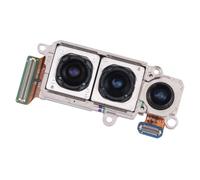 WOZOKI Composant de caméra de réparation de combiné | Ensemble arrière à trois lentilles avec connecteurs de câble ruban et boîtier de couleur métallique pour téléphone