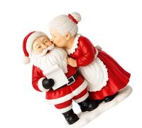 WOZOKI Figurine de Noël en résine avec Un Couple de Vacances affectueux | Base d ' affichage ovale intégrée, forme autoportante complète, construction prête à être exposée, placement