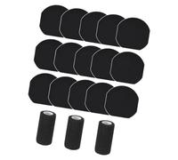 WOZOKI Fournitures de Soins des Sabots de Chevaux avec Coussinets | Coussinets en feutre arrondis en forme de sabot, enveloppes extérieures élastiques, rembourrage et fixation
