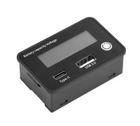 WOZOKI Moniteur de Batterie USB Type C QC3.0 18 W, Green Display | Testeur de batterie de haute précision avec moniteur électrique en temps réel pour Batteries Lithium-acide de