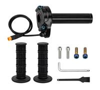 WOZOKI Poignée d ' accélérateur de vélo électrique à complète | Compatibilité 12-72 V, connexion câblée à 3 broches, électrique défini pour le remplacement de