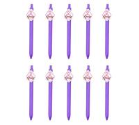 WOZOKI Stylos à bille pour médecin et infirmière, 10 pièces, Purple | Pointe de 1, 0 mm pour notes d ' hôpital, stylos à bille sur le thème des infirmières pour la prise de notes