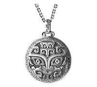 WOZUIMEI Collier Pendentif de Style Chinois S925 en Argent Sterling Rétro Thai Argent Style Ethnique Pendentif Glouton Mode Mâle Dominateur Pendentif en Argentpendentif Pas de chaîne