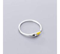 WOZUIMEI S925 Argent Anneaux Femmes Corée Petit Frais Doux Style Ouverture Anneau Joint Anneau BijouxBague en argent S925, ouverture ajustée