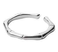 WOZUIMEI S925 Argent Anneaux Femmes Coréenne Personnalité de la Mode Bambou Anneau Queue Anneau de Petits Os de Bijoux Pour EnfantsBague en argent S925, ouverture ajustée