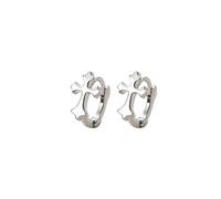 WOZUIMEI S925 Boucles D'Oreilles en Argent Sterling Croix Boucles D'Oreilles Personnalisées Hommes Et Femmes Boucles D'Oreilles Bijoux D'Oreilleplatine, Argent 925
