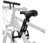 Wozwe® Ensemble guidon et siège de vélo réglable pour enfants, compatible avec tous les VTT adultes, pour 2 à 5 ans,jusqu'à 24kg