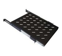 WP RACK Étagère pour rack noir, RAL 9005 1U 19 G