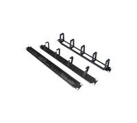 WP RACK - Panneau d'agencement de câbles de rack - noir, RAL 9005 - 1U