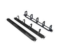 WP RACK - Panneau d'agencement de câbles de rack - noir, RAL 9005 - 1U