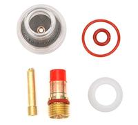 WP Torch Kit, Tig Torch Kit, Tasse en Verre pour Collet de Lentille à Gaz Pour Torche Tig pour Accessoires de Kit de Torche de Soudage TIG-17 18 26(1.6MM)