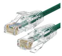 WP WPC-PAT-6AU002G-S câble de réseau Vert, Transparent 0,2 m Cat6a U/UTP (UTP)