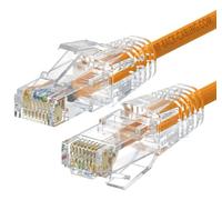 WP WPC-PAT-6AU002O-S câble de réseau Orange, Transparent 0,2 m Cat6a U/UTP (UTP)