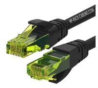 WP WPC-PAT-6AU005BL câble de réseau Noir, Vert 0,5 m Cat6a U/UTP (UTP)
