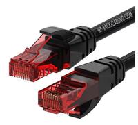 WP WPC-PAT-6U002BL câble de réseau Noir, Rouge 0,2 m Cat6 U/UTP (UTP)