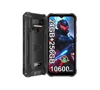 WP23 Plus Telephone Portable Android 14,24GO +512GO/TF 1TO,10600 mAh/15W,6.52 HD,13MP+5MP Smartphone,Empreinte digitale/Face ID//NFC-Noir