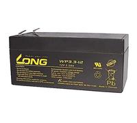 WP3.3-12 Kung Batterie au plomb longue avec capacité de 12 V et 3300 mAh, contacts Faston 4,8 mm